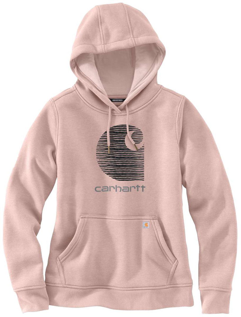 Carhartt Rain Defender Promo Damer Hoodie rosa S Figur 1