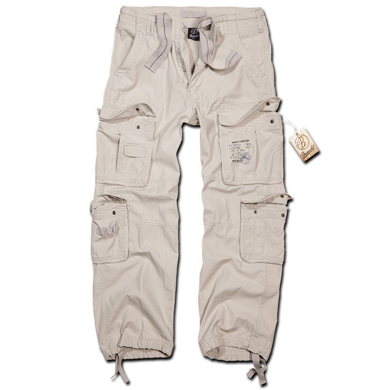 Brandit Men's White Pure Vintage Pants