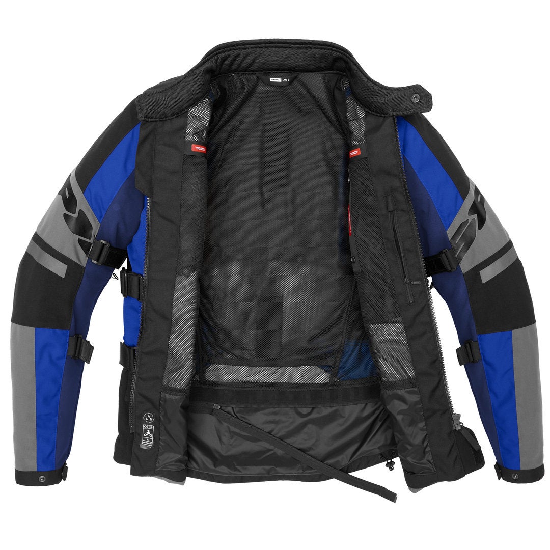 Spidi 4 Season Evo H2Out Motorcycle Textile Jacket black/blue XL Figure 5
