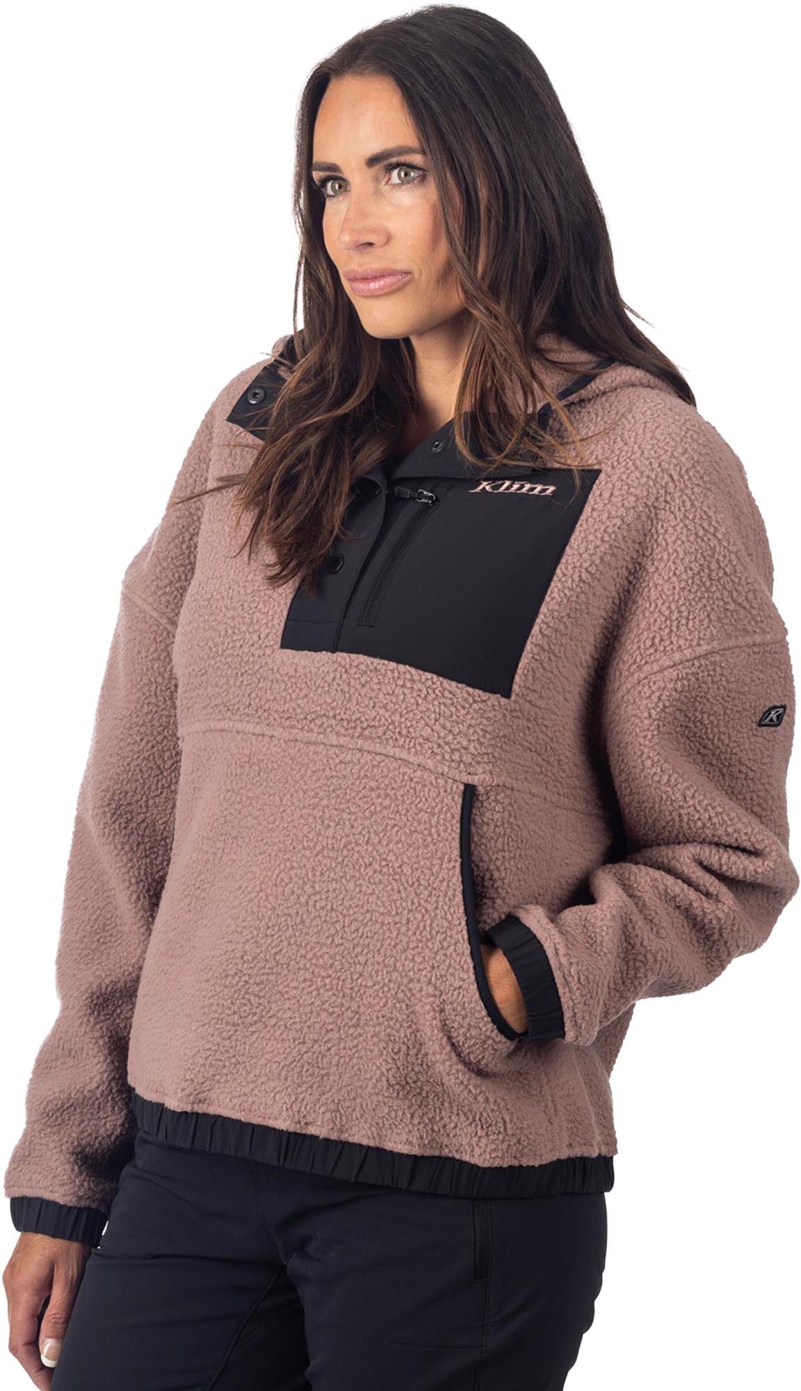 Klim Sira High Pile Moletom de Moleç Feminino malva XL Figura 2