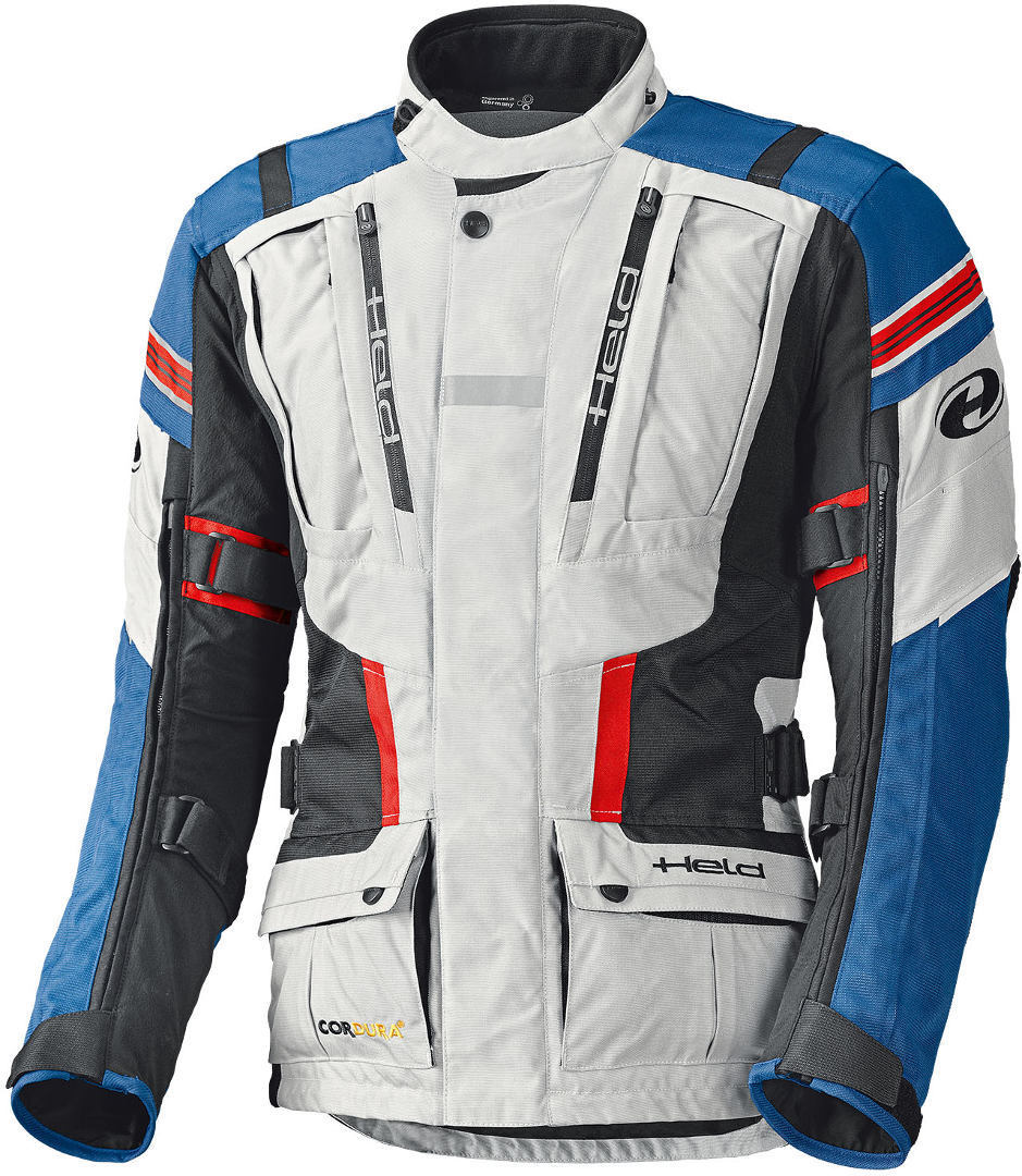 Held Hakuna II waterproof Motocycle Textile Jacket grey/blue L Figure 1