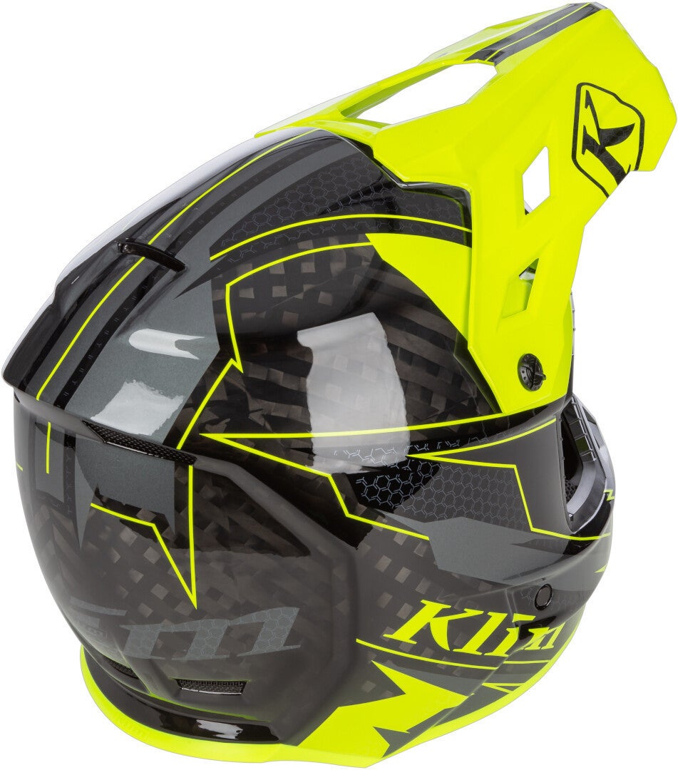 Klim F3 Carbon Velocity Hi-Vis Capacete Snowmobile XL (60/61) Figura 2