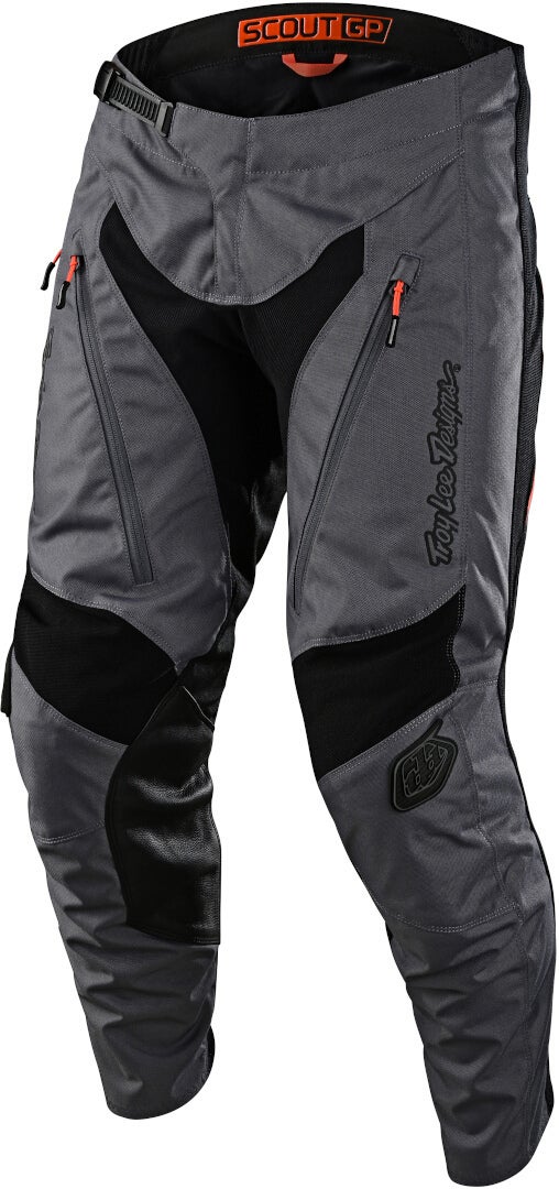 Troy Lee Designs Scout GP Motocross bukser grå/sort 28 Figur 1