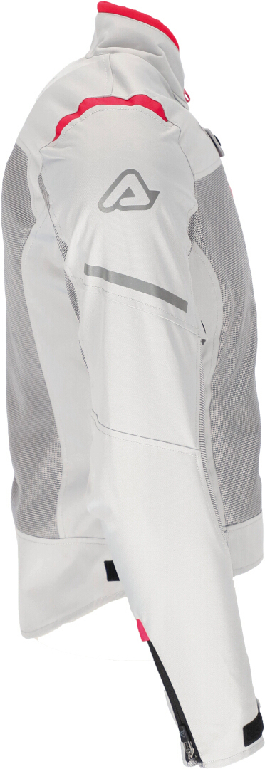Acerbis Ramsey Vented Ladies Motorcycle Textile Jacket grey/hotpink S Figure 2