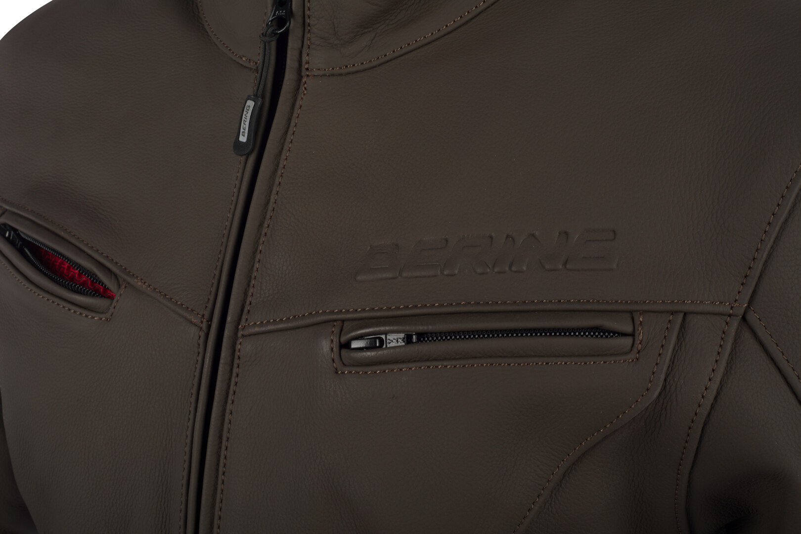 Bering Derby Motorcycle Leather Jacket brown S Figure 3