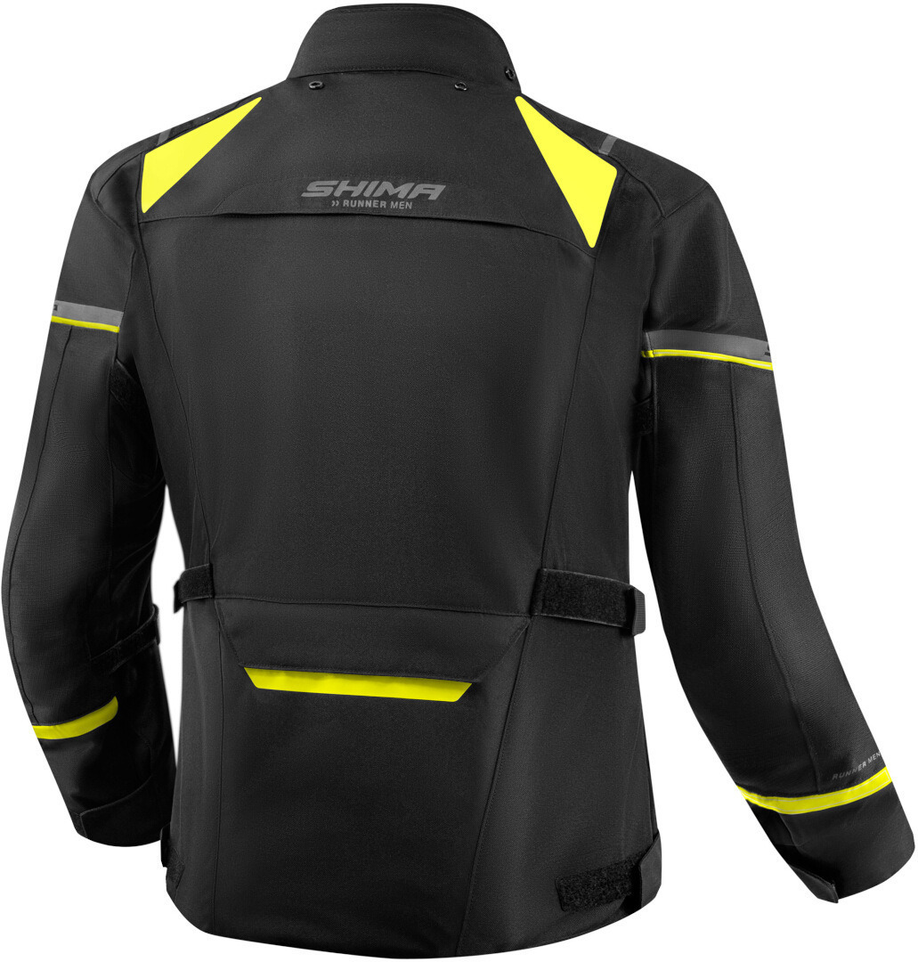 SHIMA Runner wasserdichte Motorrad Textiljacke schwarz/gelb L Abbildung 2