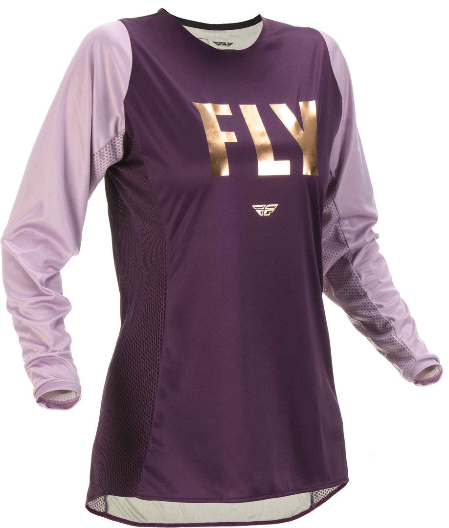 Fly Racing Lite Camisa de motocross feminina roxo/rosa L Figura 1
