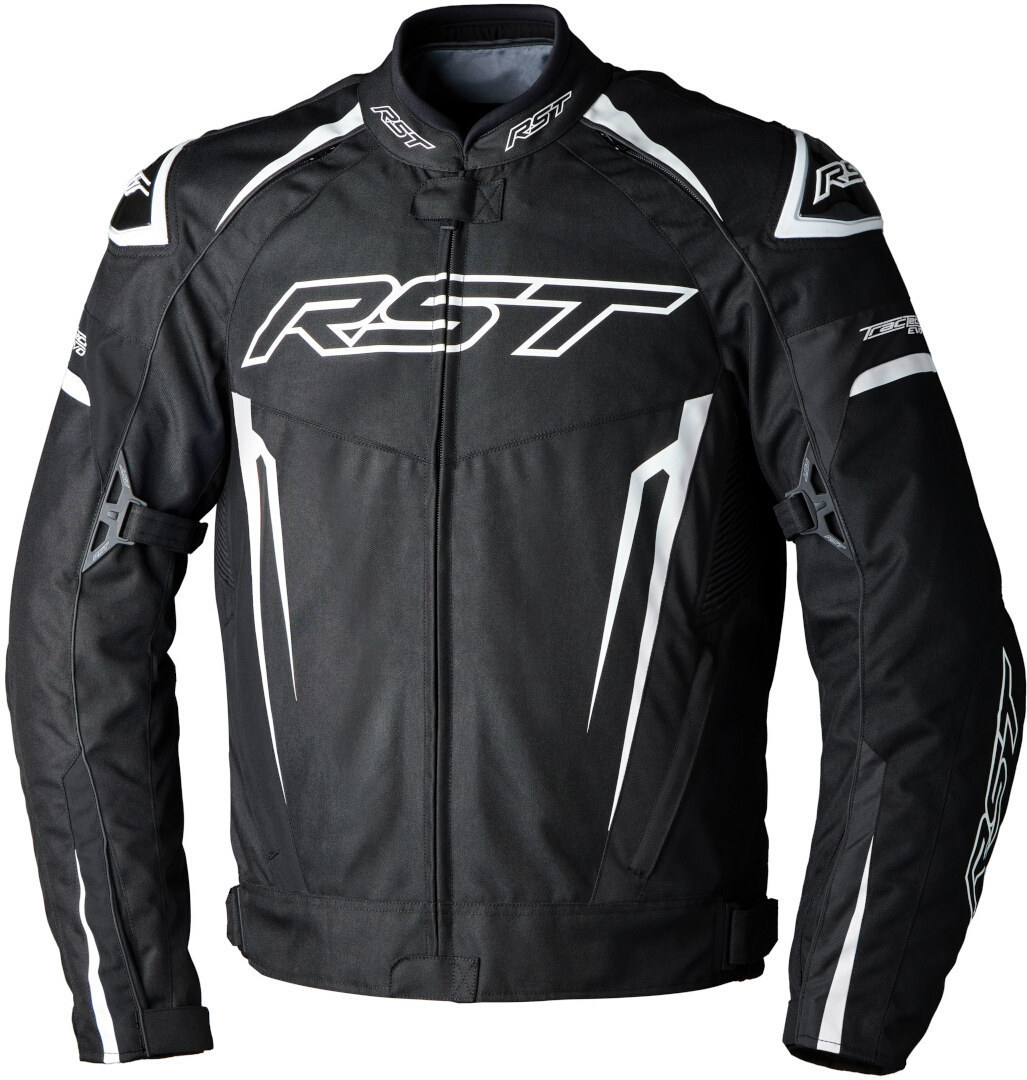 RST Tractech EVO 5 waterproof Motorcycle Textile Jacket black/white M Figure 1