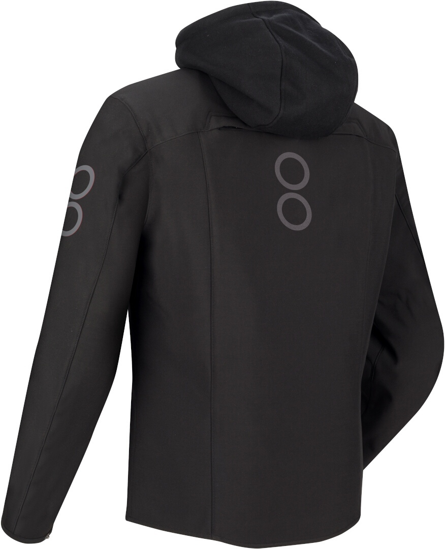Bering Rotor Softshell impermeabile Giacca tessile moto nero/rosso neon XXL Figura 2