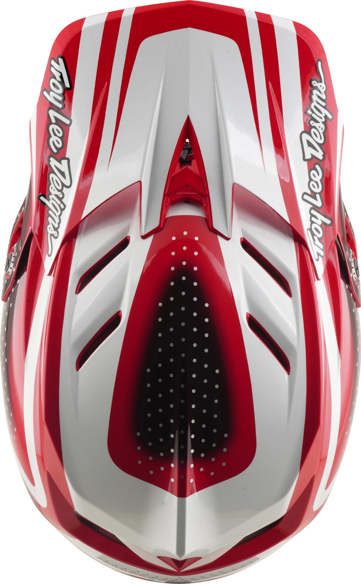 Troy Lee Designs D4 Polyacrylite MIPS The Line Downhill Helm rot/weiß S (55/56) Abbildung 8