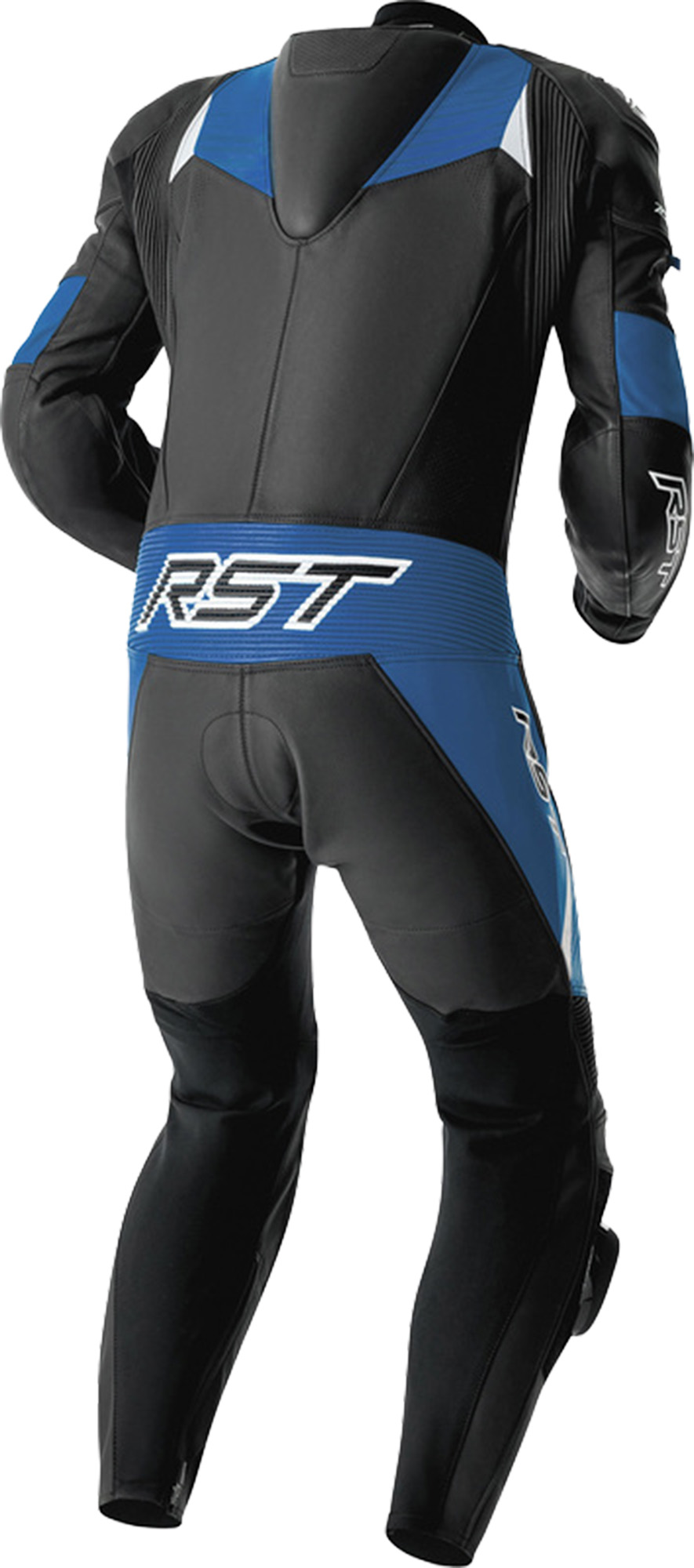 RST Tractech Evo D3O perforated 1-Piece Motorcycle Leather Suit black/blue 60 Figure 2