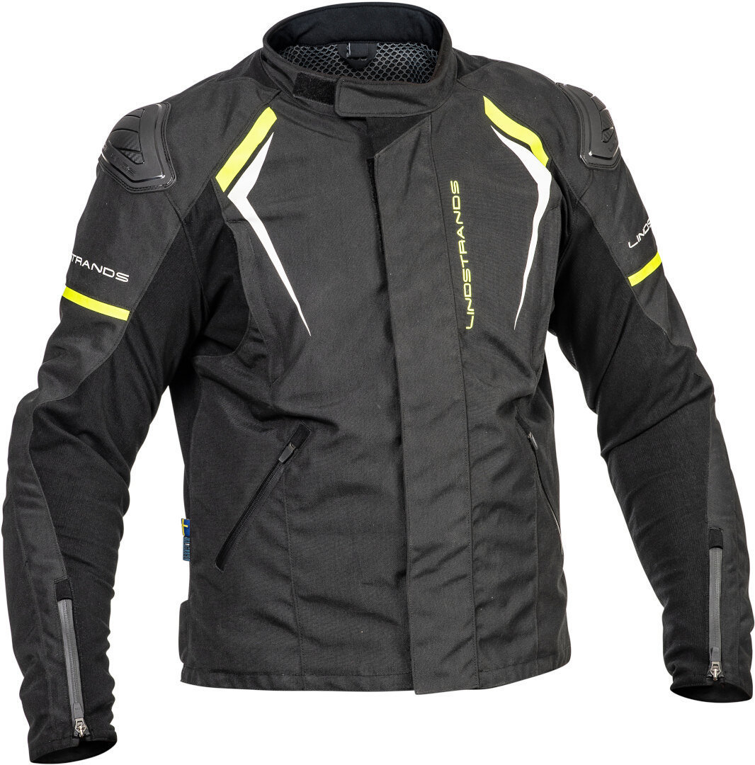 Lindstrands Sandvik waterproof Motorcycle Textile Jacket black/yellow 60 Figure 1
