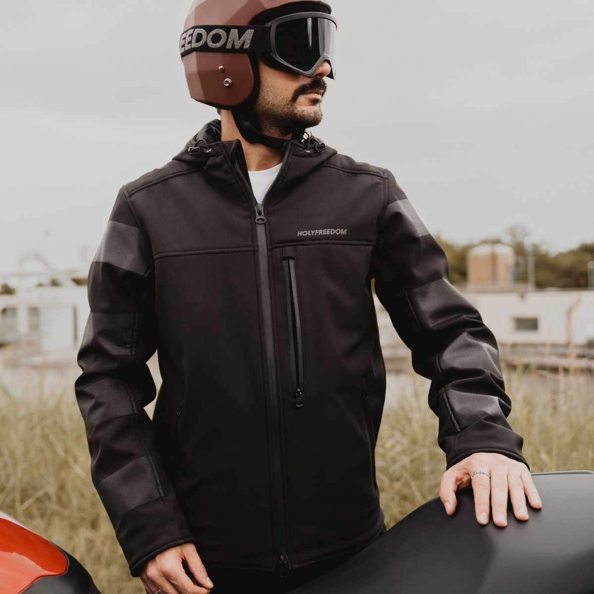 HolyFreedom Prison Softshell Motorcycle Textile Jacket black M Figure 4