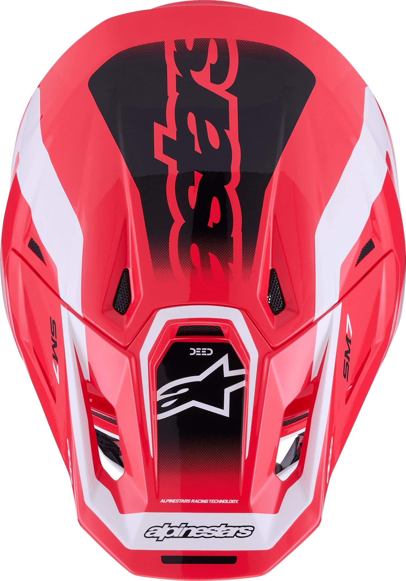 Alpinestars S-M7 Deed Motocross Helm rot/schwarz M (57/58) Abbildung 3