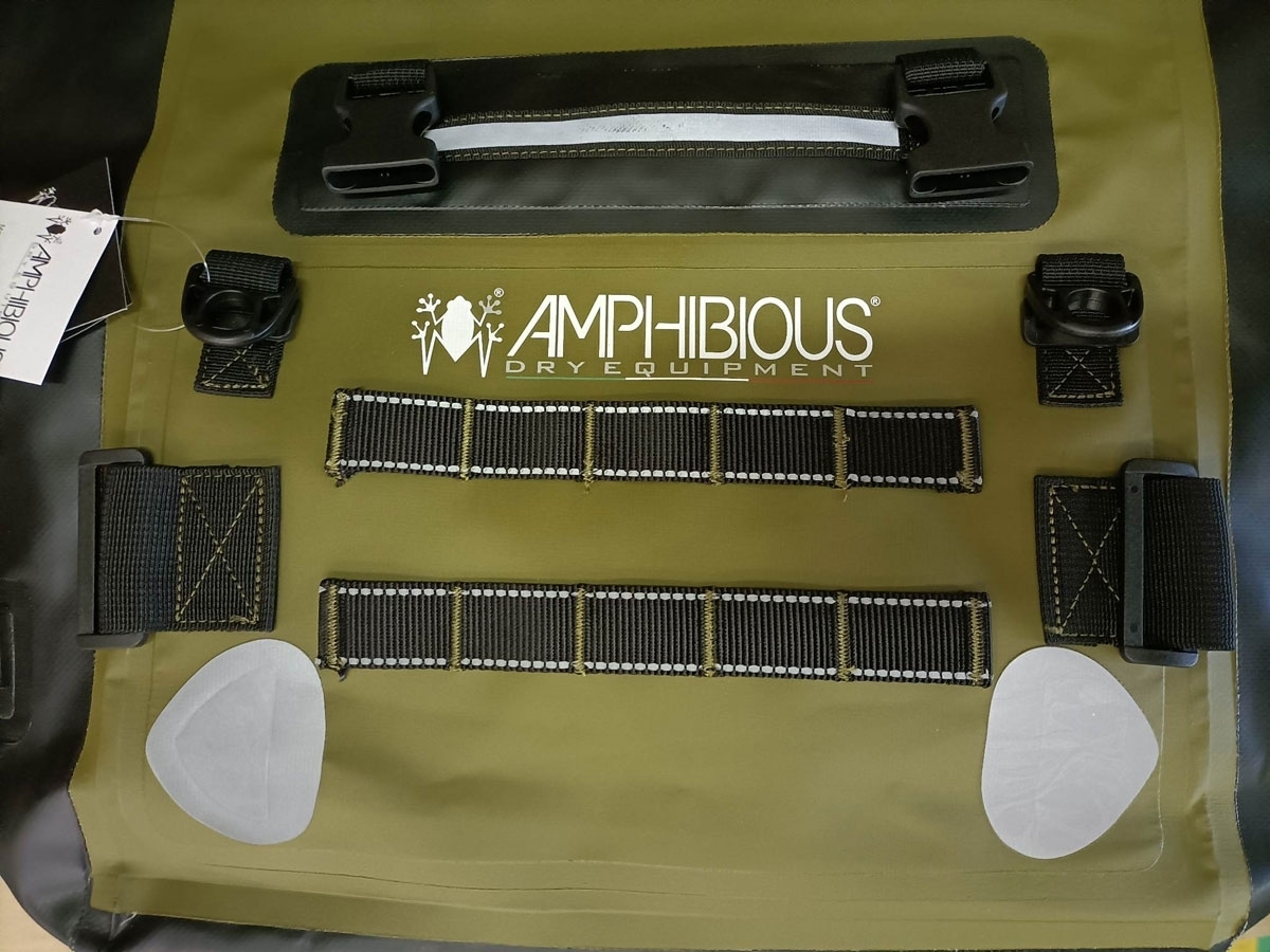 Amphibious Motobag II 2024 Set de genți laterale impermeabile verde Figura 2