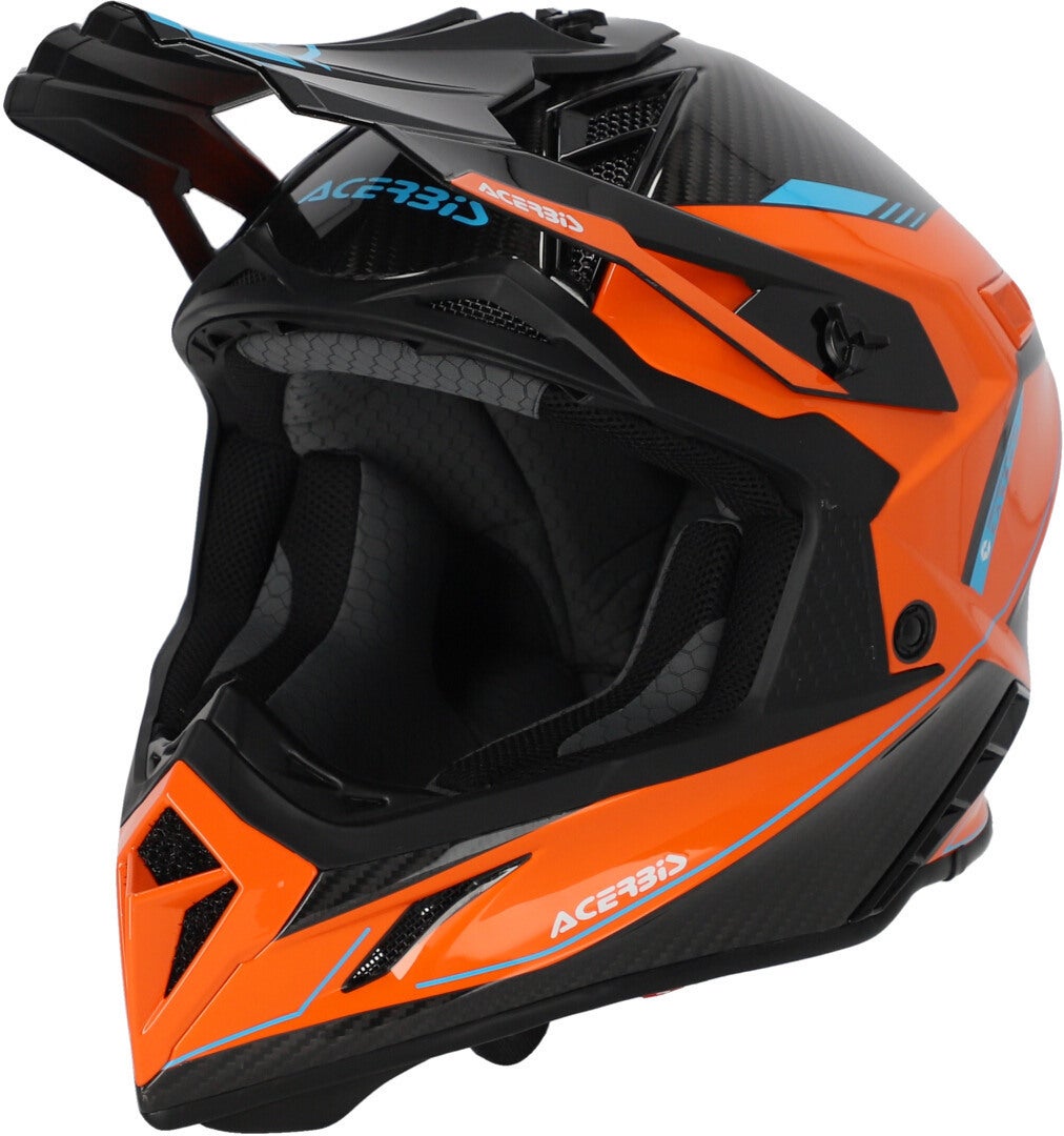 Acerbis Steel Carbon 2023 Motocross hjelm orange/sort XL (61/62) Figur 1