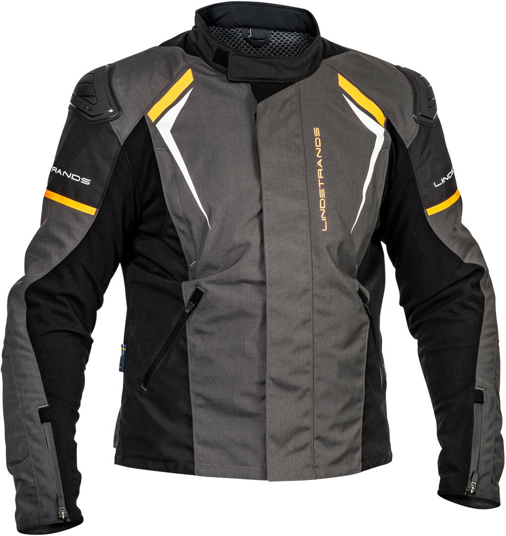 Lindstrands Sandvik waterproof Motorcycle Textile Jacket black/orange 48 Figure 1