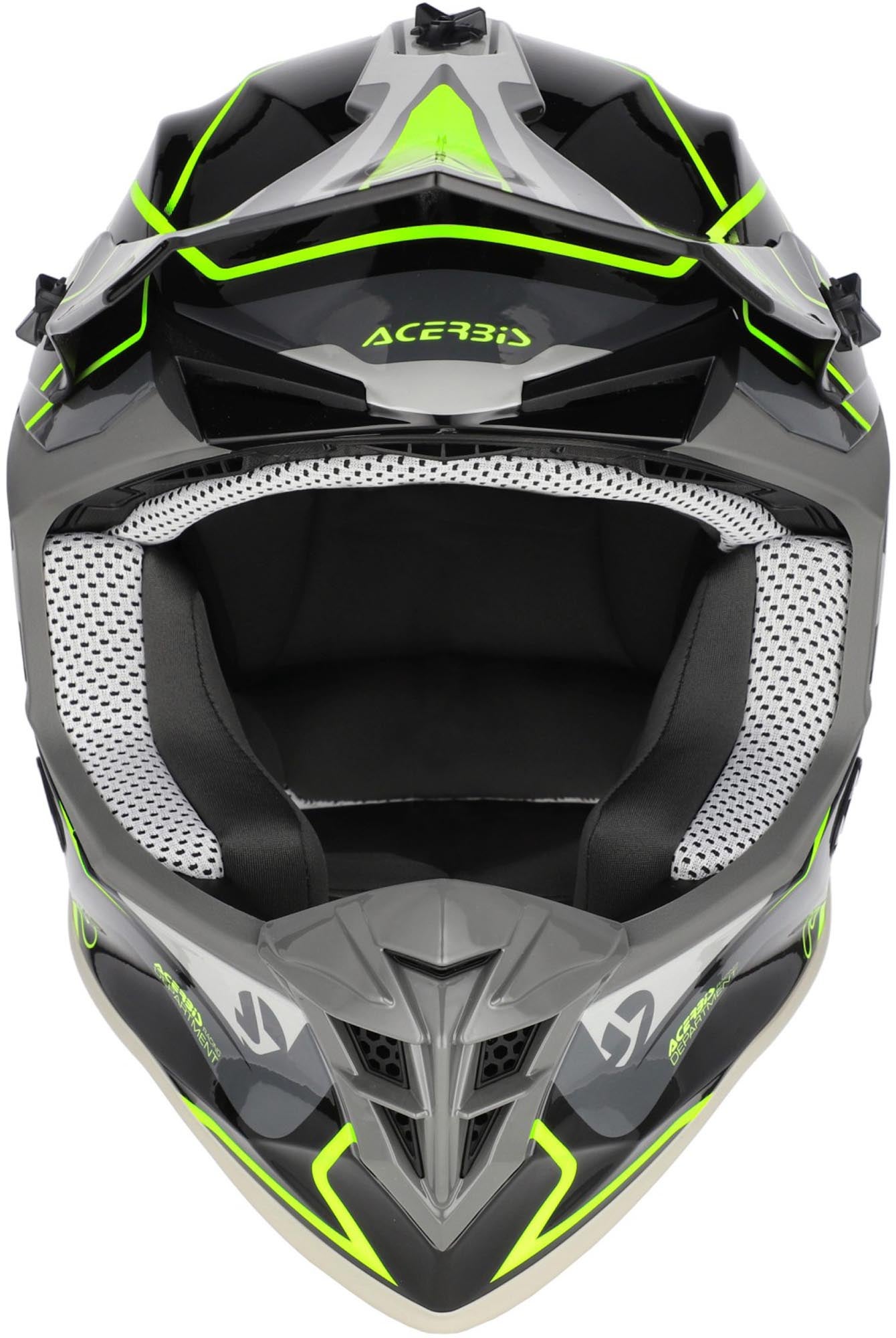 Acerbis Linear 2026 Capacete de Motocross preto/cinza/fluo-amarelo L (59/60) Figura 4