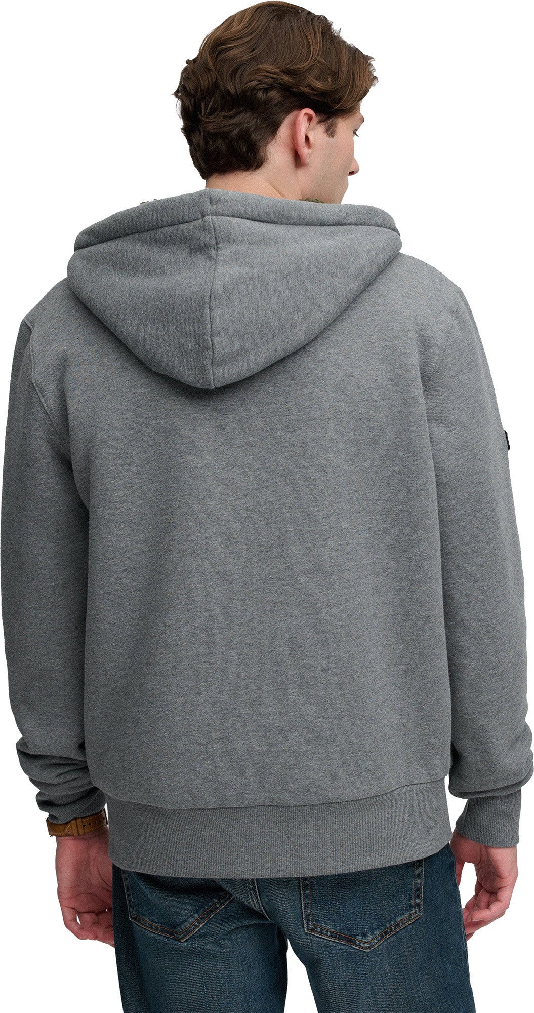 Superdry & Co Zip Hoodie siva M Slika 6