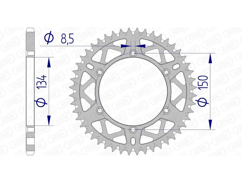 AFAM Ultralätt anti-lera aluminiumkrona 17206520 Figur 1