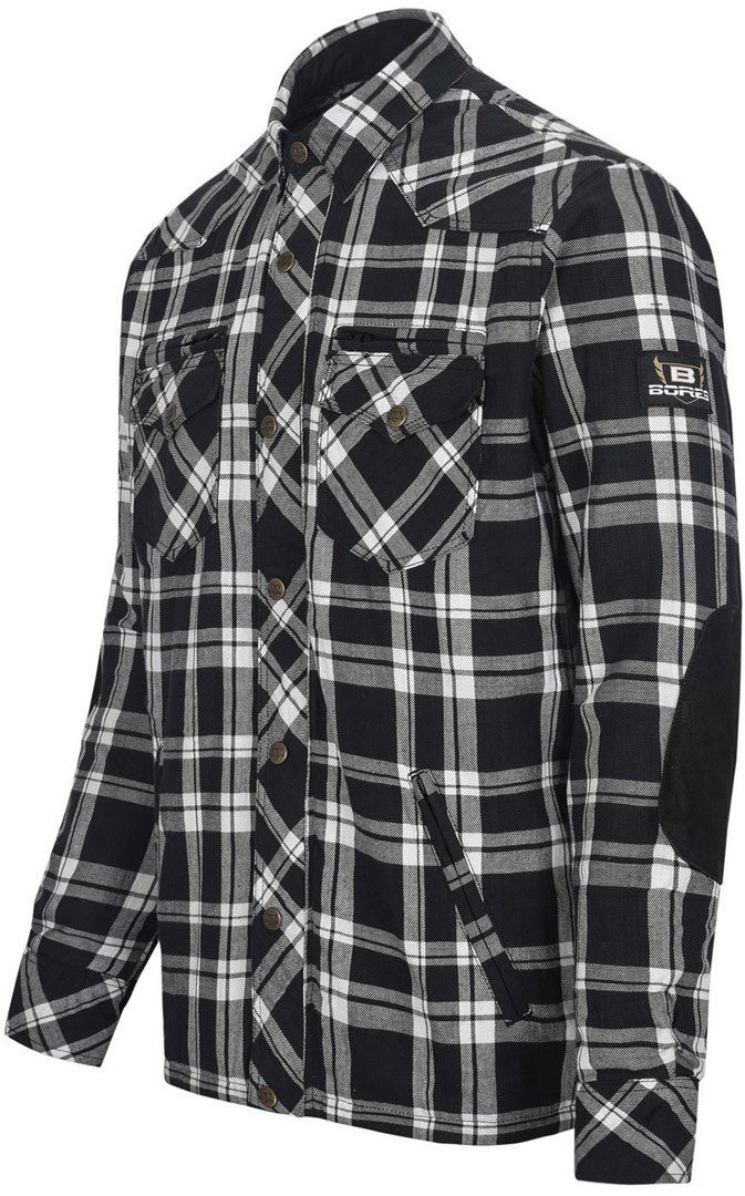 Bores Lumberjack Premium Camicia da moto Bianco/nero 9XL Figura 2