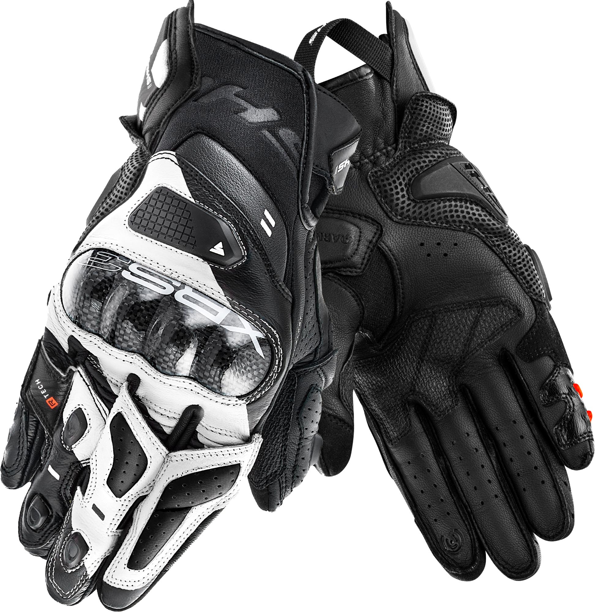 SHIMA XRS-3 Luvas de Motocicleta preto/branco L Figura 1