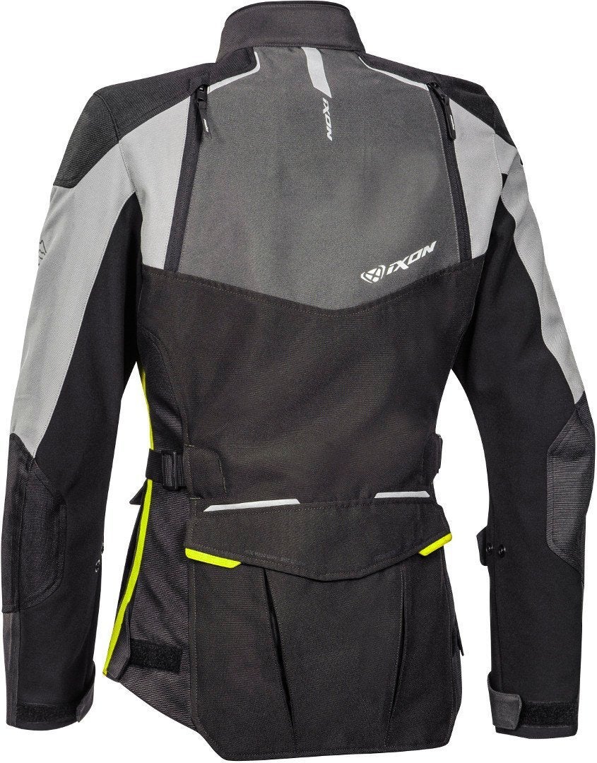 Ixon Balder Damen Motorcycle Textile Jacket black/grey/yellow 3XL Figure 2