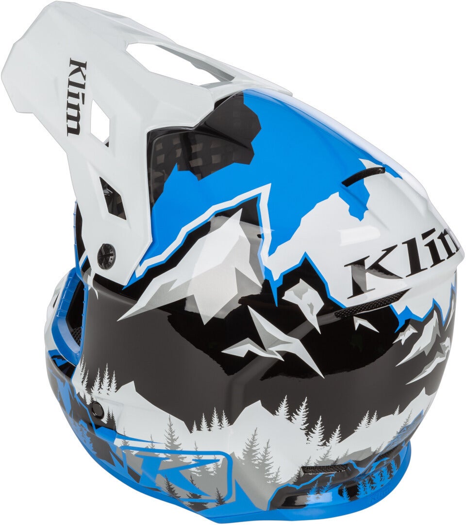 Side view of Klim F3 Carbon DNA Snowmobile Helmet
