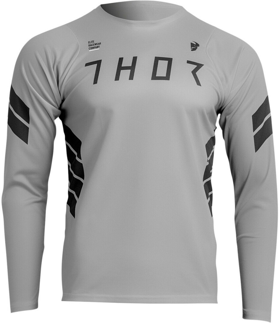 Thor Assist Sting Longsleeve Bicycle Jersey grey/black S Figure 1