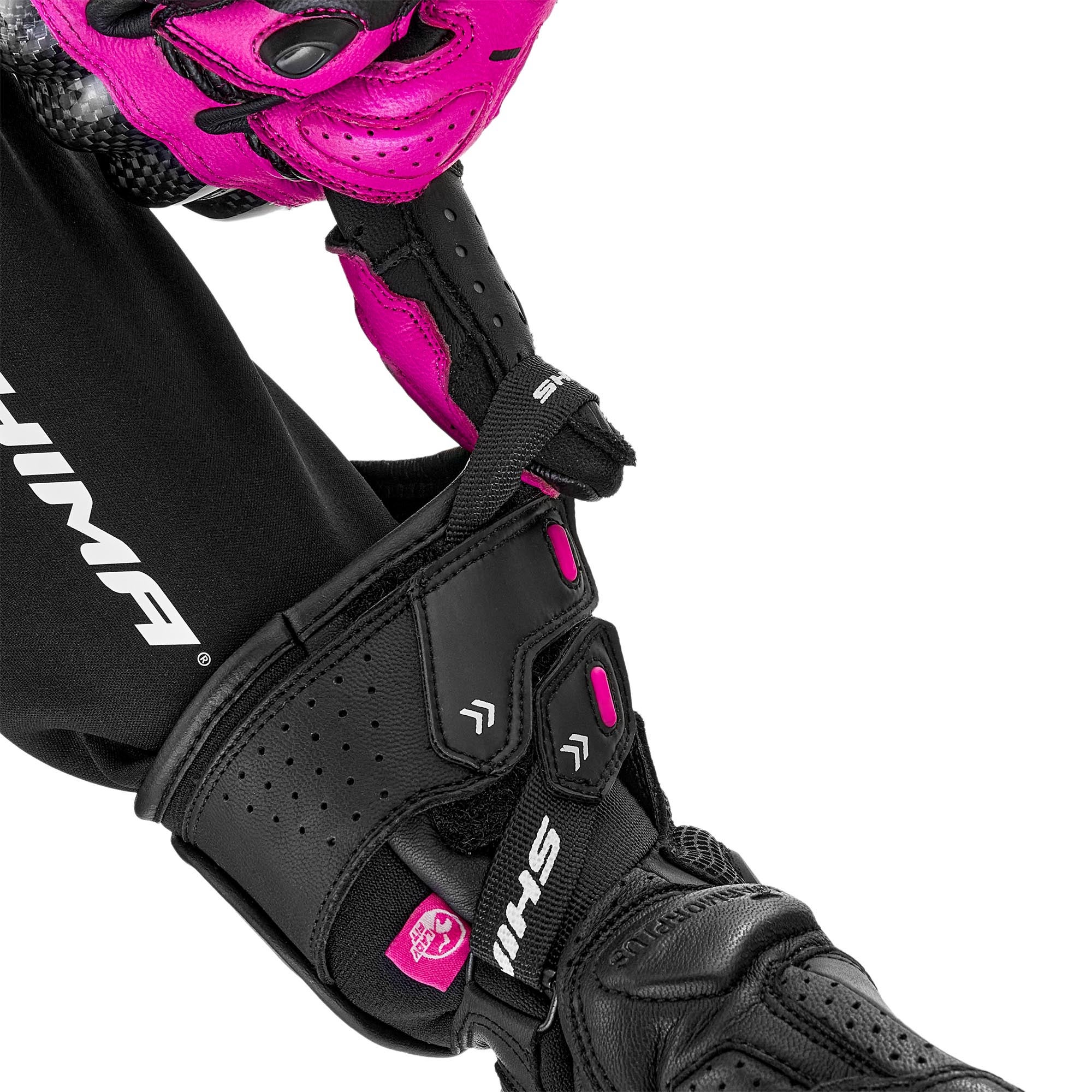 SHIMA RS-3 Gants moto pour dames noir/rose S Figure 9