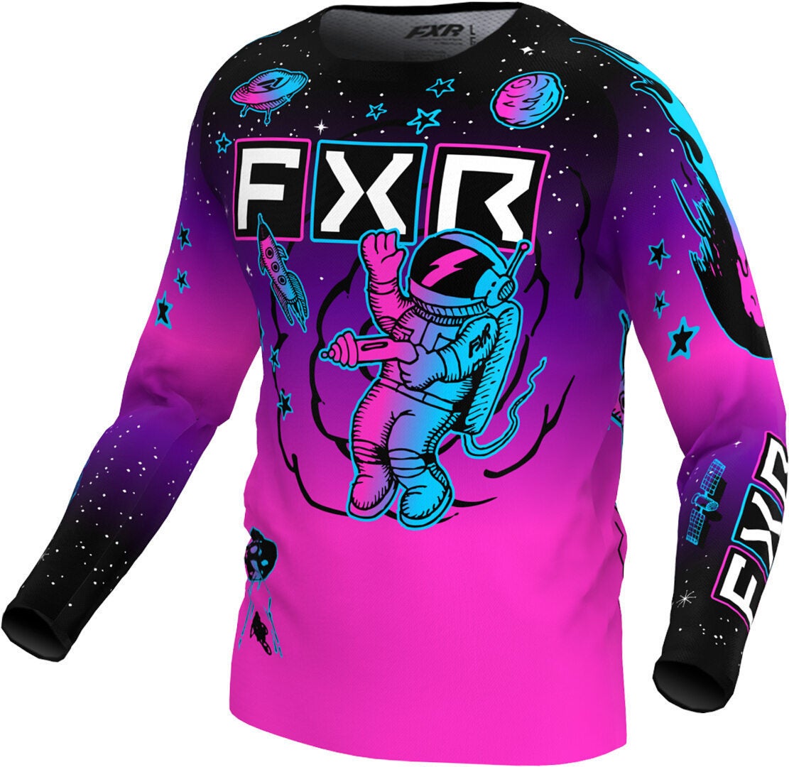 FXR Clutch 2024 Youth Motokrosový dres Černá/růžová XL Obrázek 1