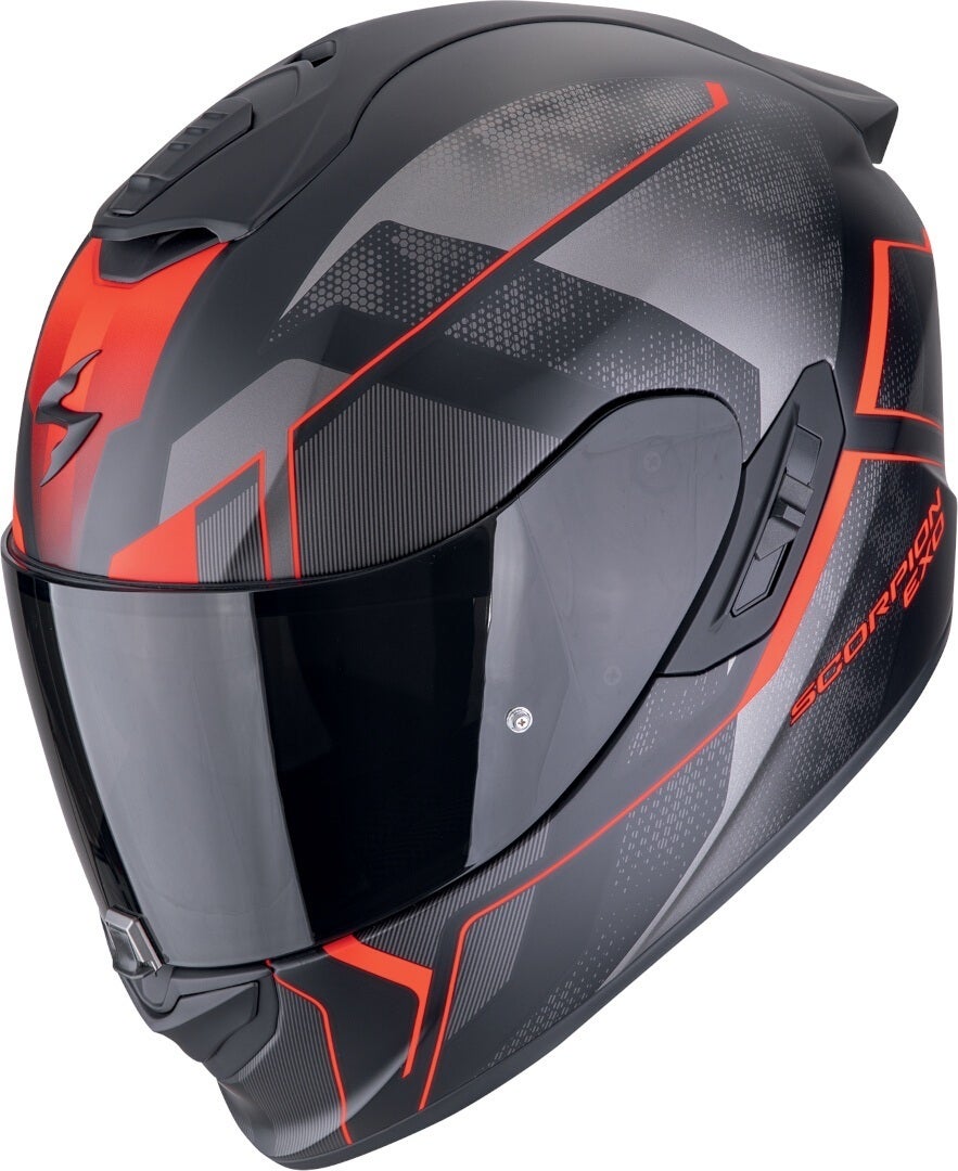 Scorpion EXO-1400 Evo II Air Intensio Casco nero opaco/rosso L (59/60) Figura 1