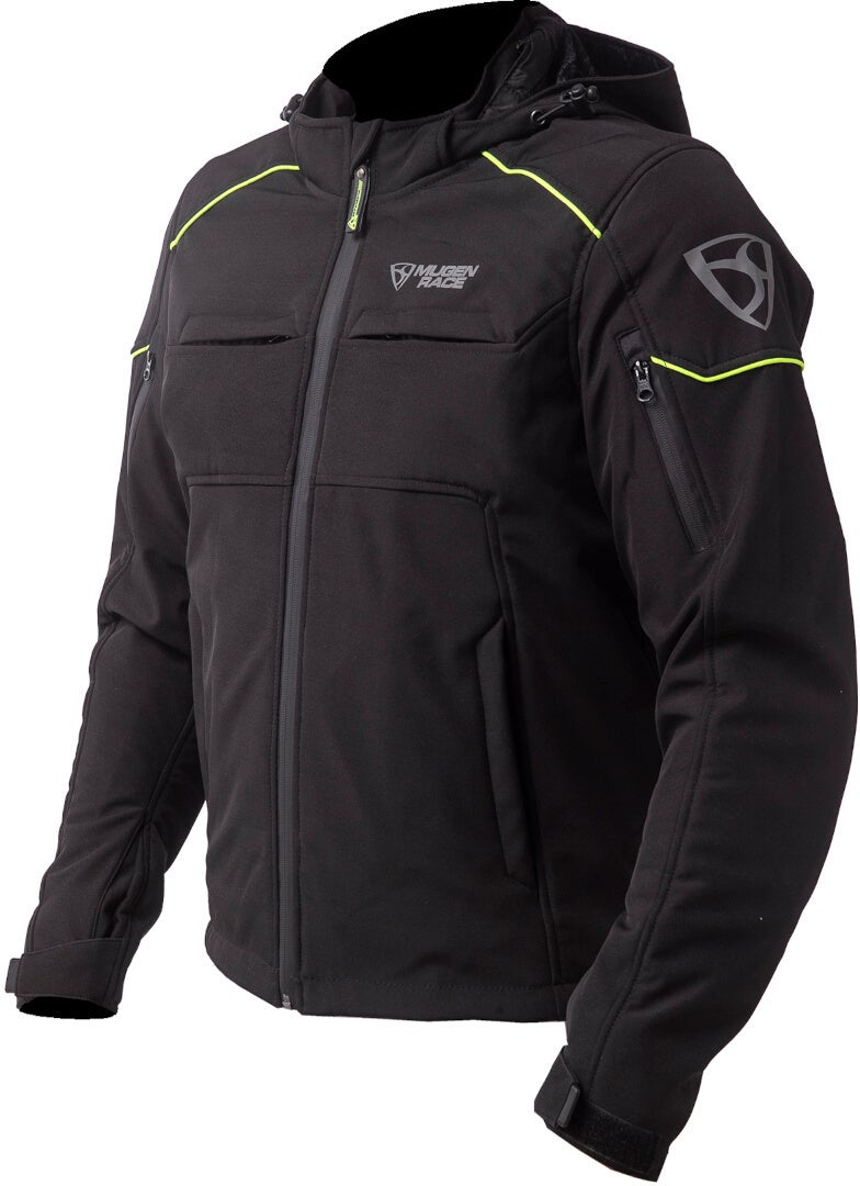 MUGENRACE Srippy Veste Softshell imperméable noir/néon 5XL Figure 2
