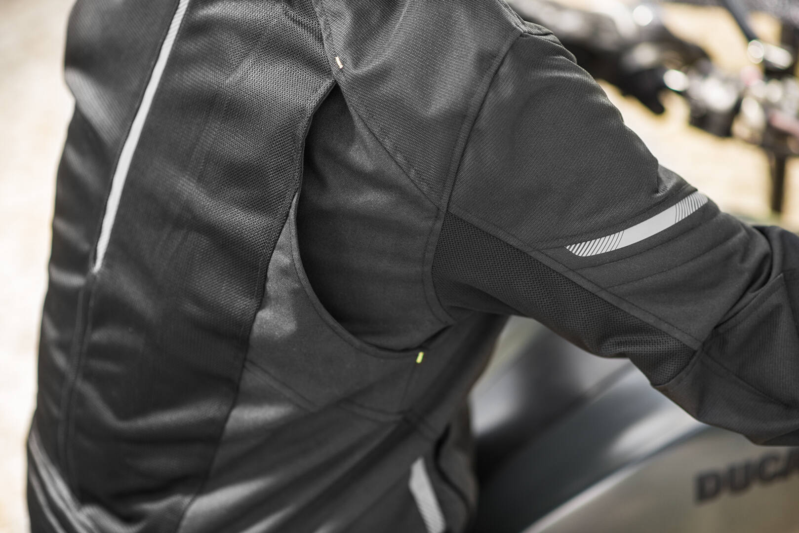 Side view of SHIMA Jet waterproof Motorcycle Textile Jacket