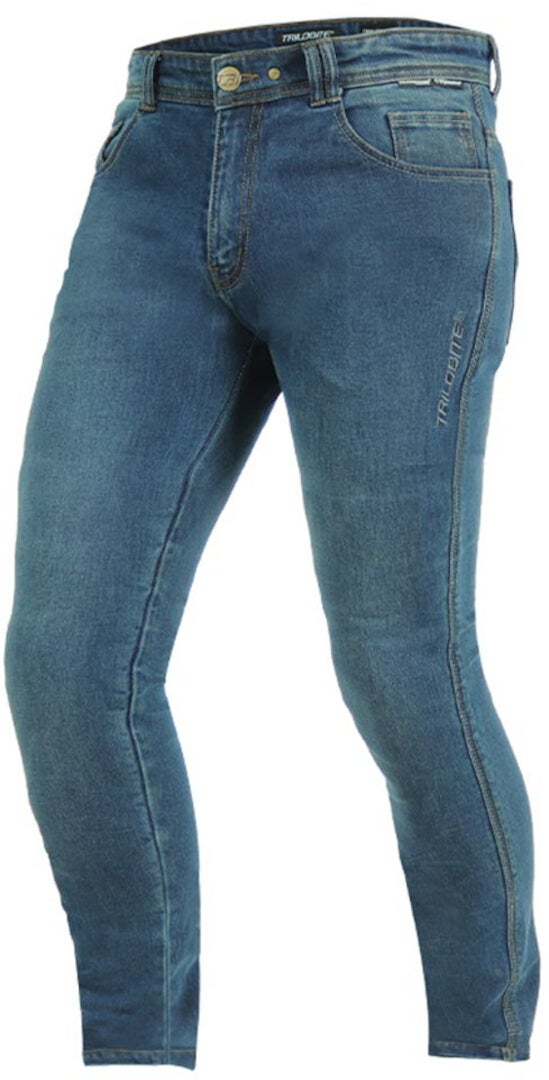 Side view of Trilobite Uptown Motorcycle Jeans
