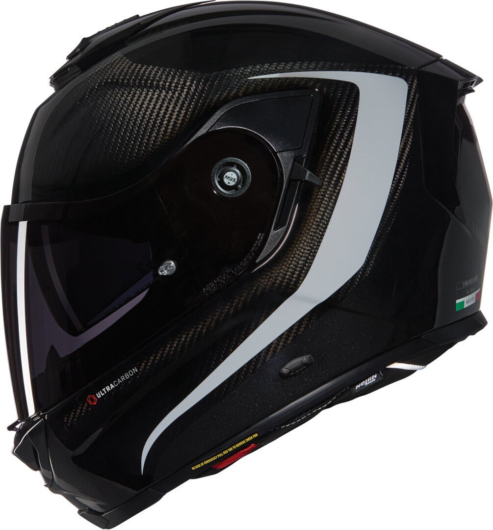 Nolan X-903 Ultra Carbon Intrigo N-Com Hjelm sort/grå L (60) Figur 2