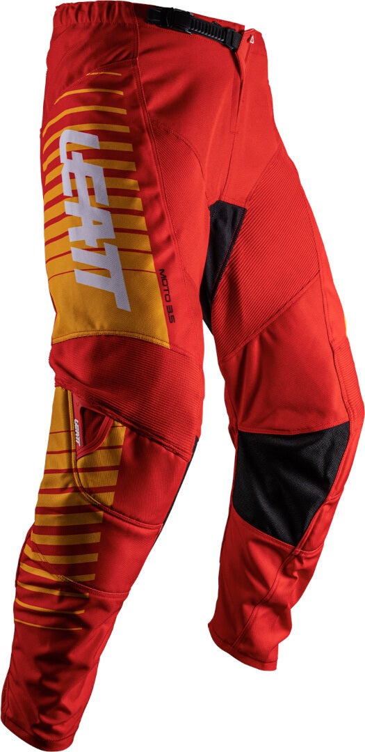 Leatt 3.5 Ride Kit Stripes 2025 Set Maglia e Pantaloni Motocross rosso L Figura 4