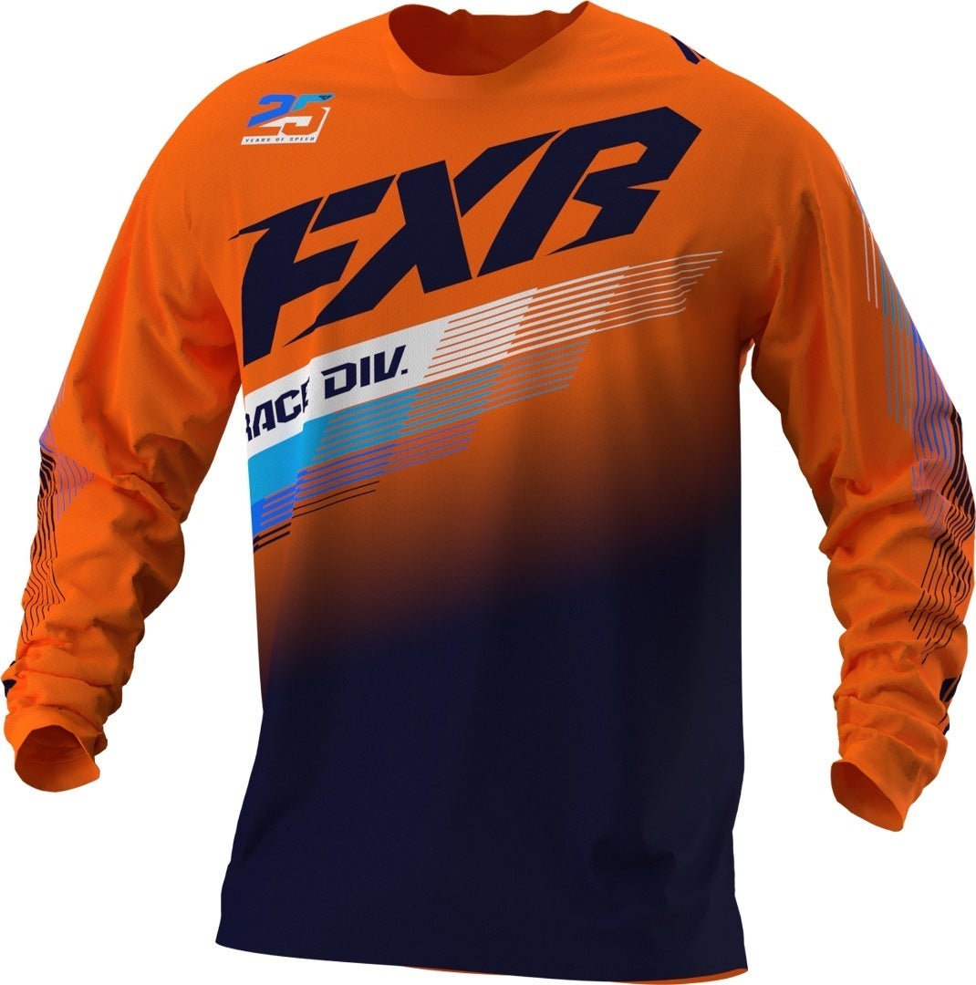 FXR Clutch MX Gear Motocross Jersey orange/mørkeblå M Figur 1