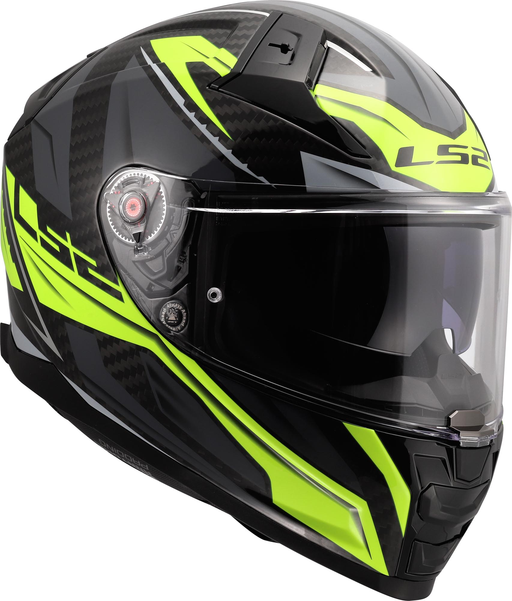 LS2 FF811 Vector II Carbon Savage 頭盔 黑色/黃色 S（55/56） 圖2