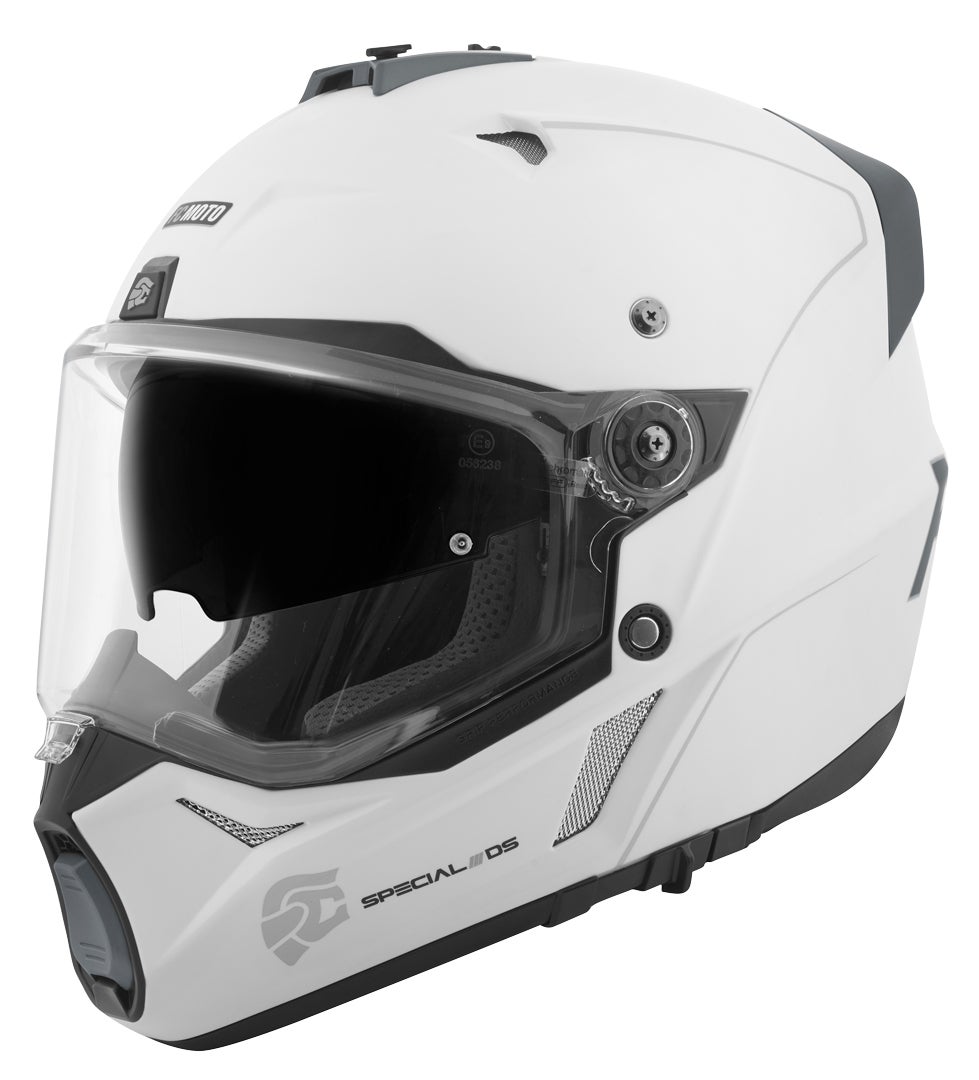 FC-Moto Merkur Pro Straight Enduro Helmet white matt S Figure 4