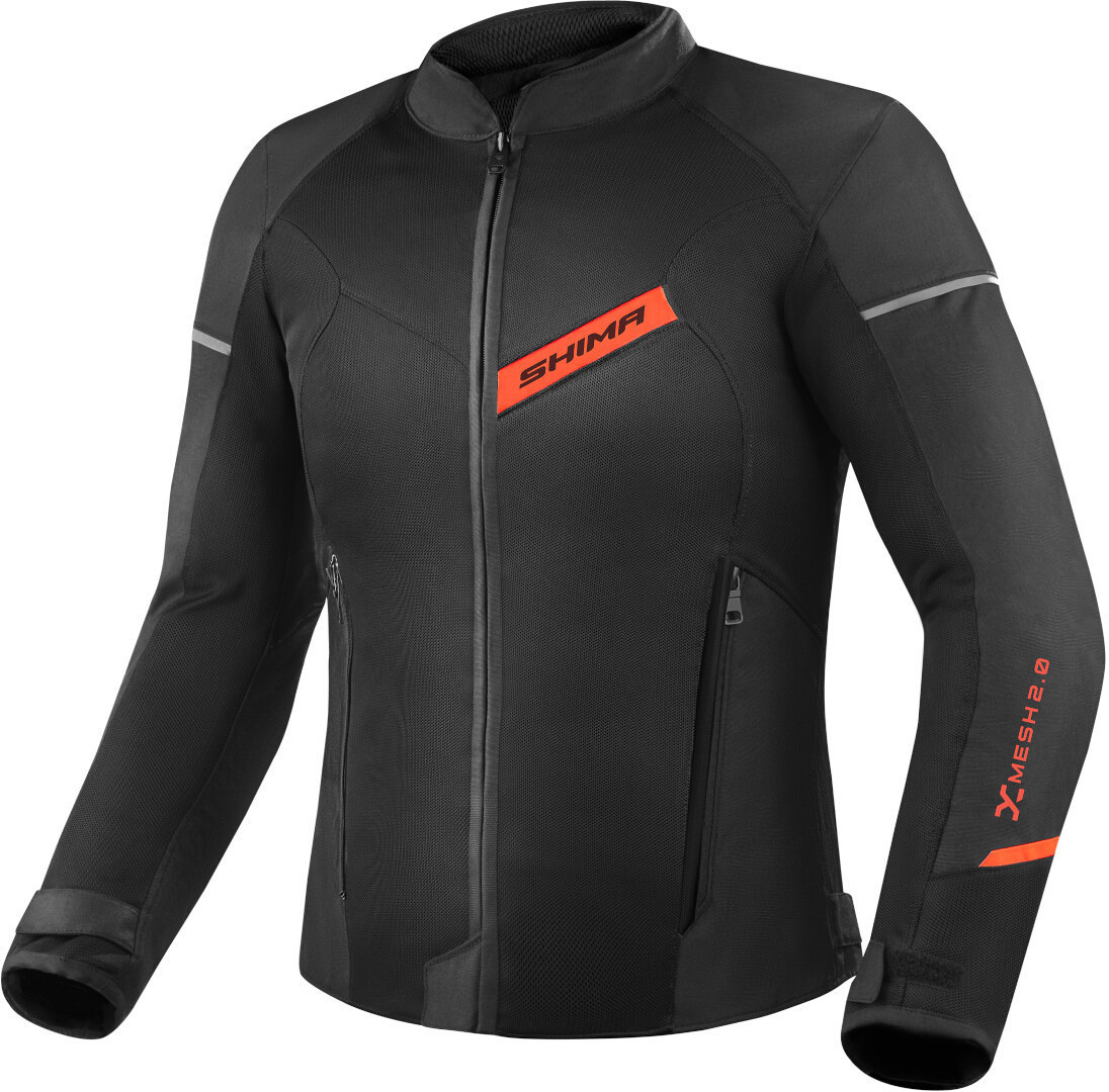 SHIMA X-Mesh 2.0 Motorcycle Textile Jacket black/red M Figure 1