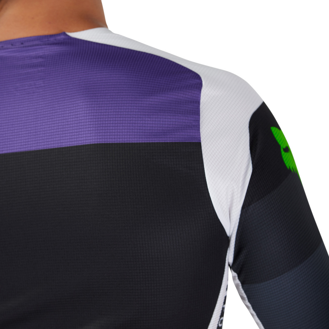 FOX Flexair Grid Tricou de motocross Negru/mov XXL Figura 2