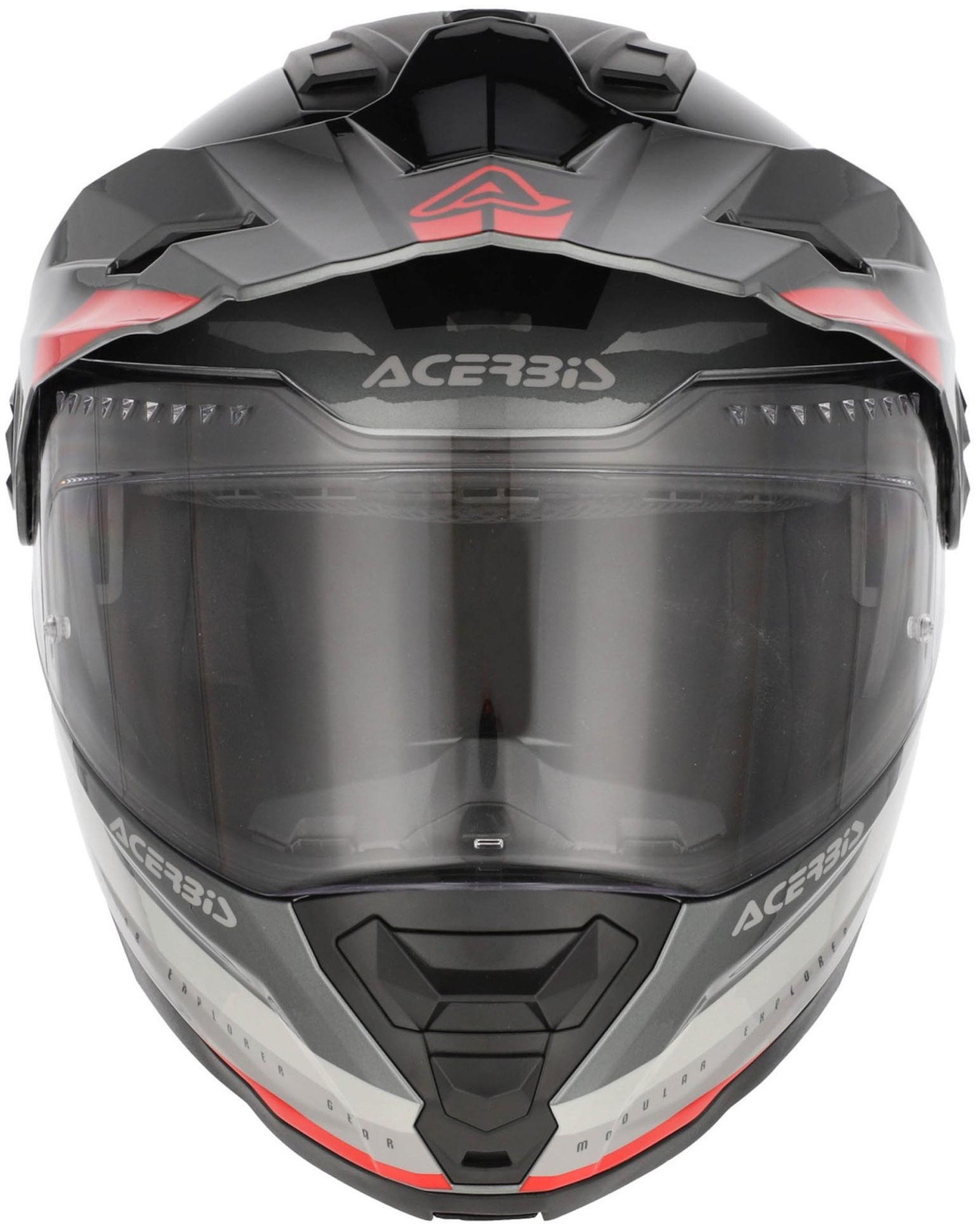 Acerbis Rider Logo Klapphelm hellgrau/rot L (59/60) Abbildung 6