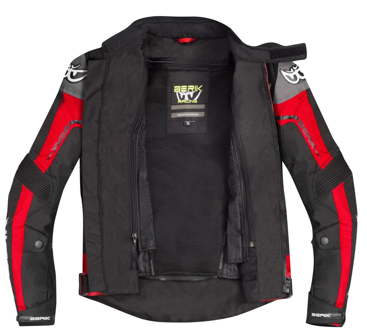 Berik Torino Evo waterproof Motorcycle Textile Jacket black/red 60 Figure 3