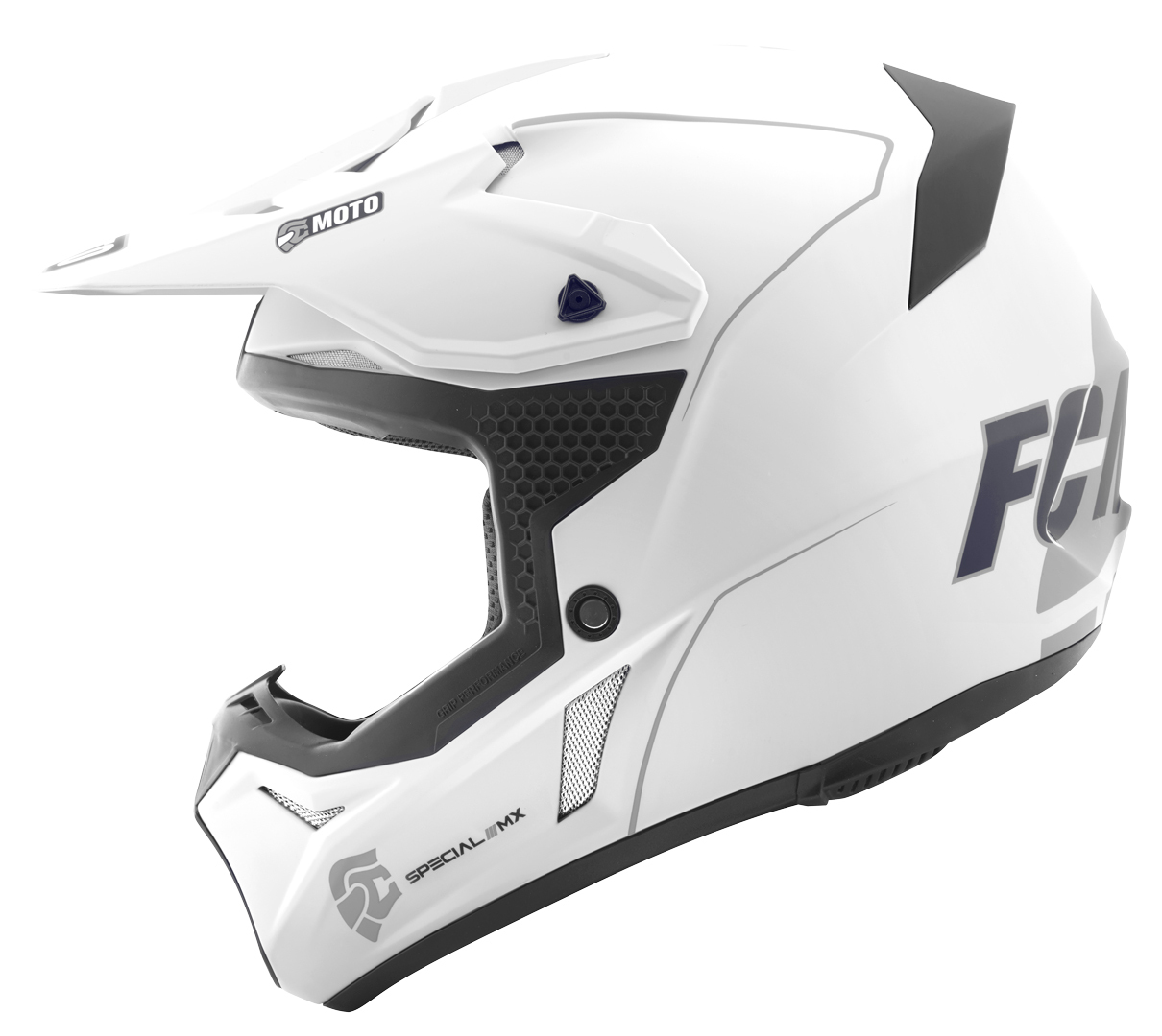 FC-Moto Merkur Straight Cască de motocross alb/gri XL Figura 2