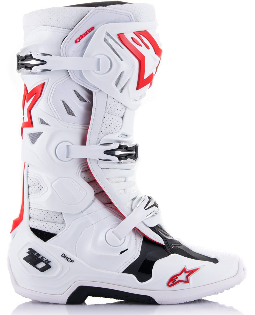 Alpinestars Tech 10 Supervented Motocross Stiefel weiß/rot 9 (43) Abbildung 5