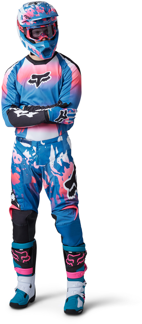 FOX 180 Morphic Pantaloni Motocross blu 38 Figura 7