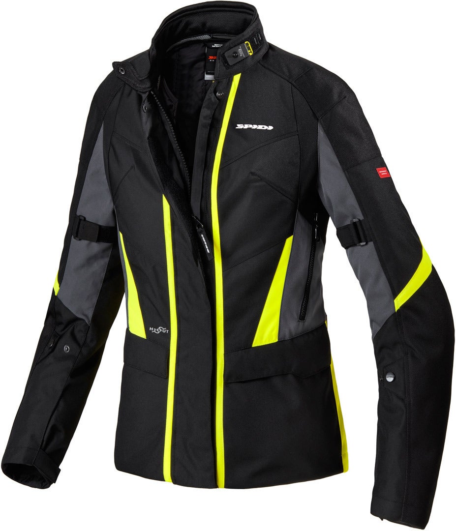 Spidi Traveler 2 Damen Motorrad Textiljacke schwarz/gelb M Abbildung 1