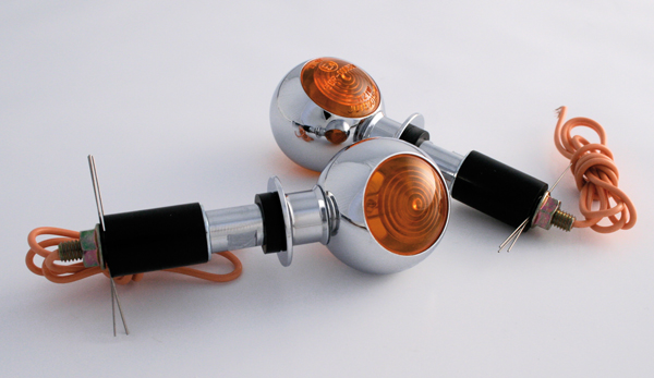 SHIN YO Lenkerendenblinker BULLS-EYE Chrome Figura 2