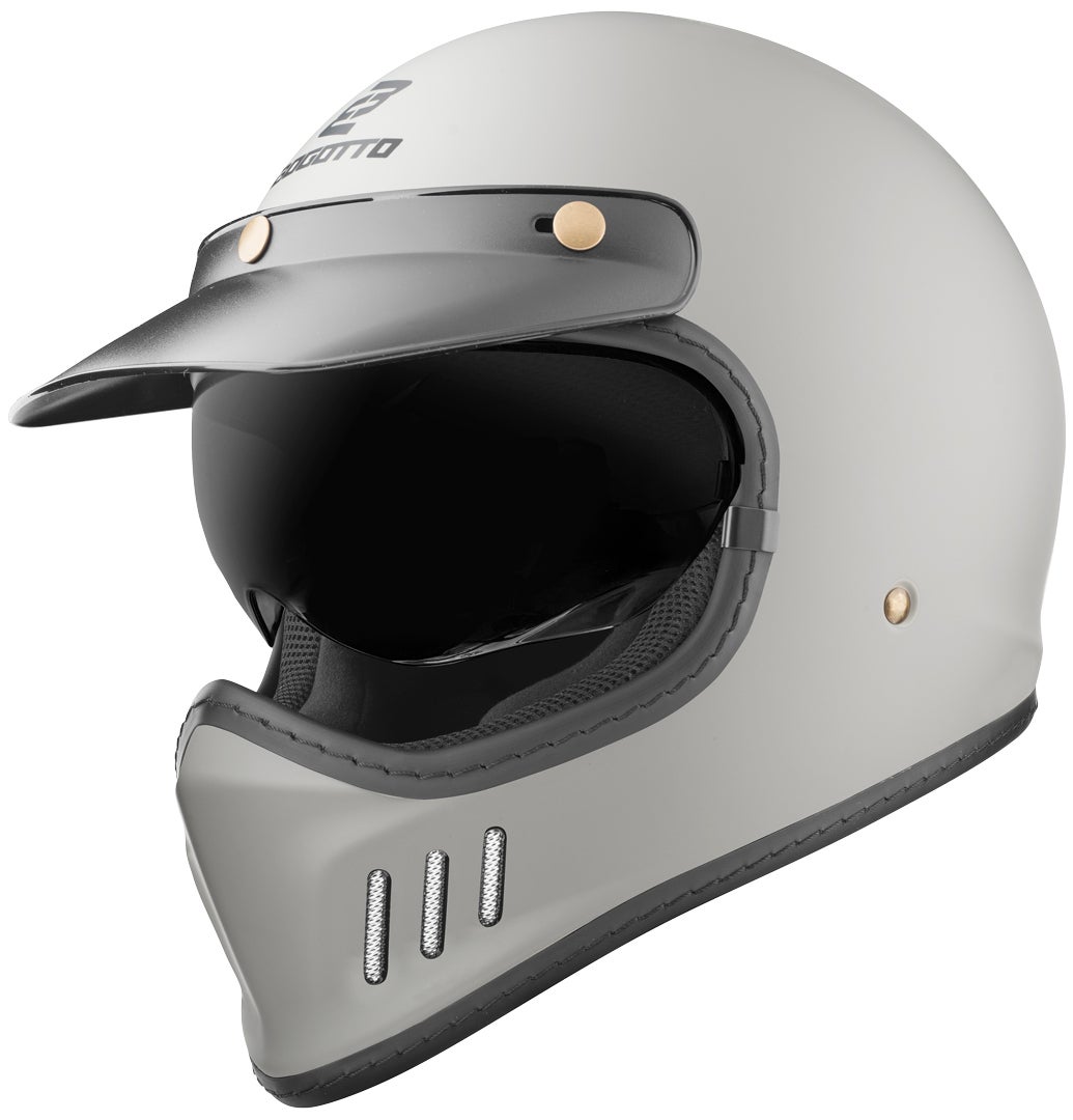 Side view of Bogotto FF980 Caferacer Cross Helmet